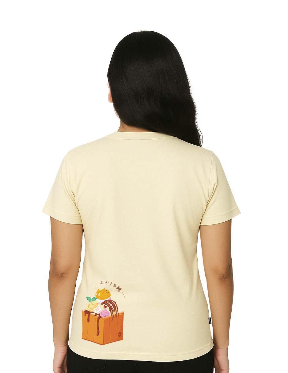 Playera manga corta cuello redondo para mujer 3