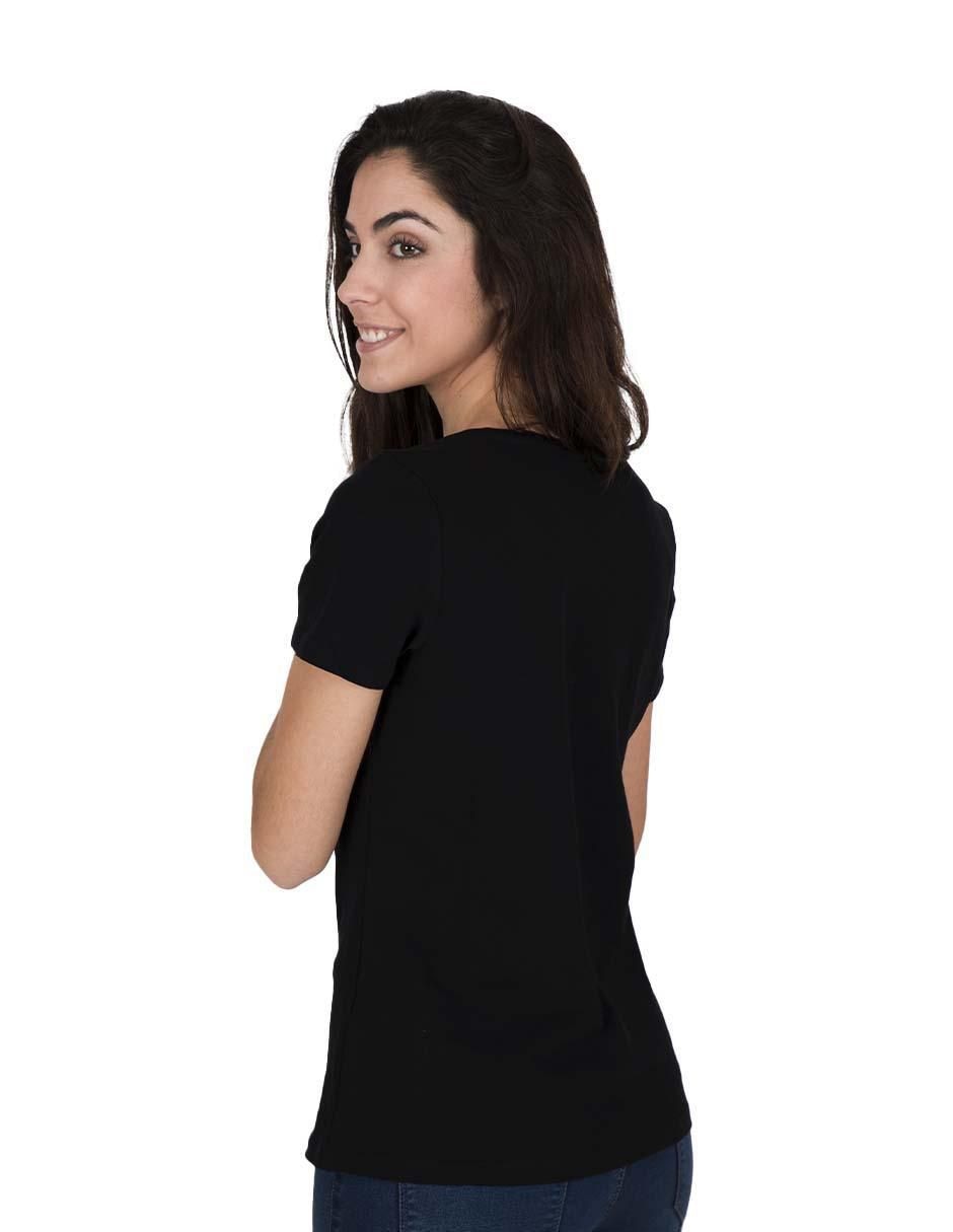 Playera manga corta cuello redondo para mujer 3