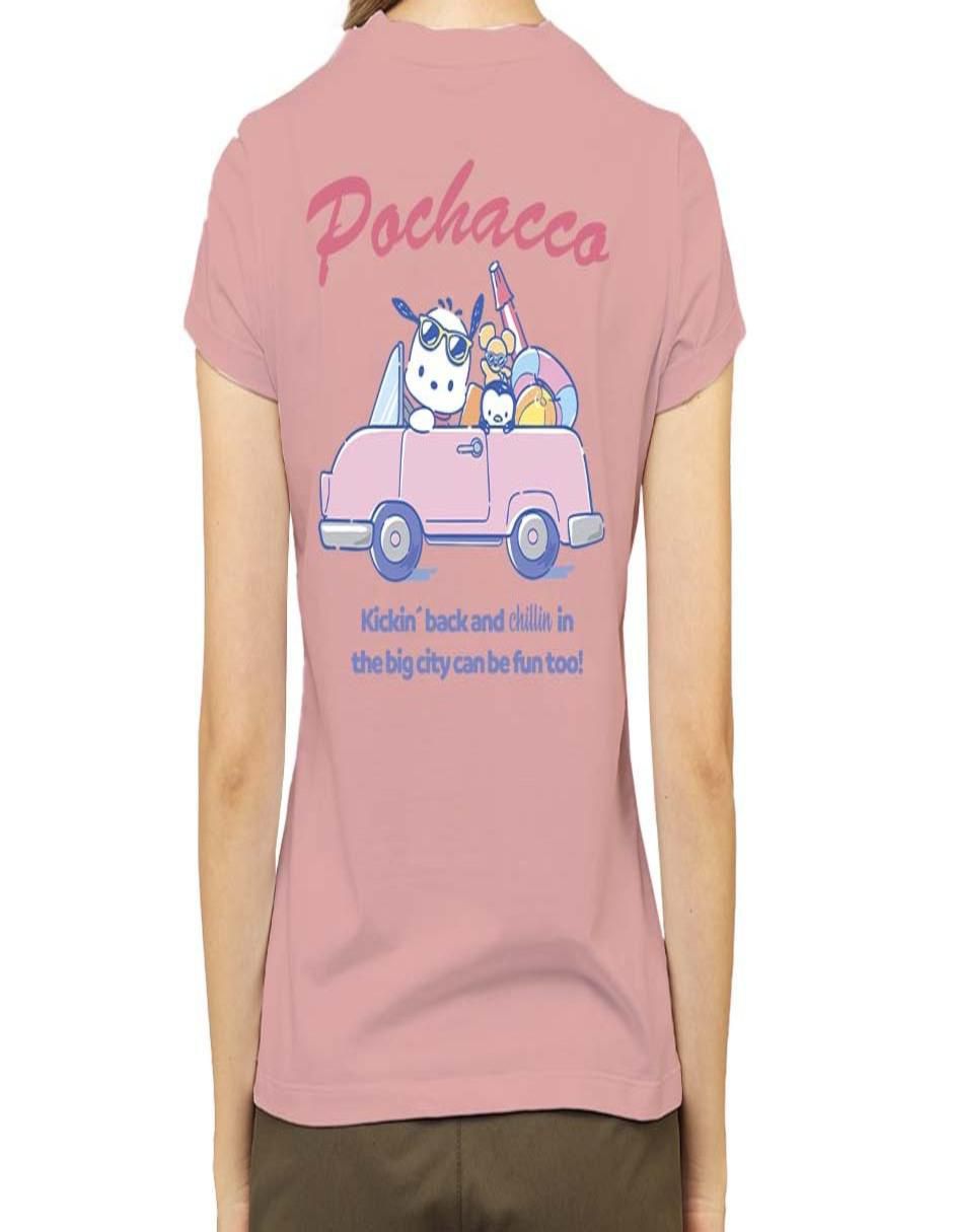 Playera manga corta cuello redondo para mujer 2
