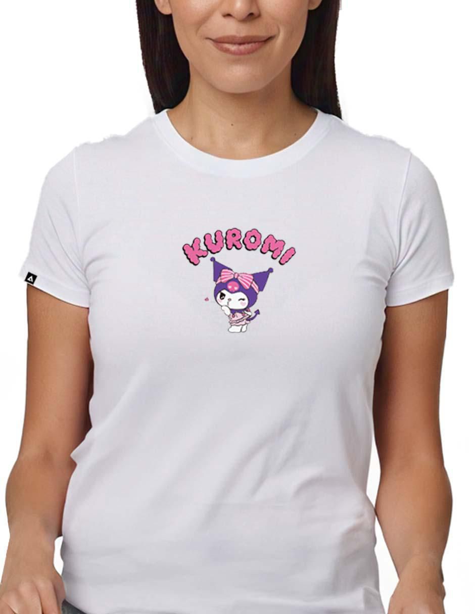 Playera manga corta cuello redondo para mujer 2