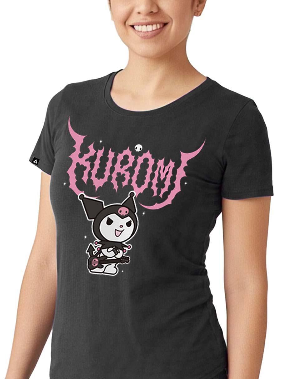 Playera manga corta cuello redondo para mujer 4