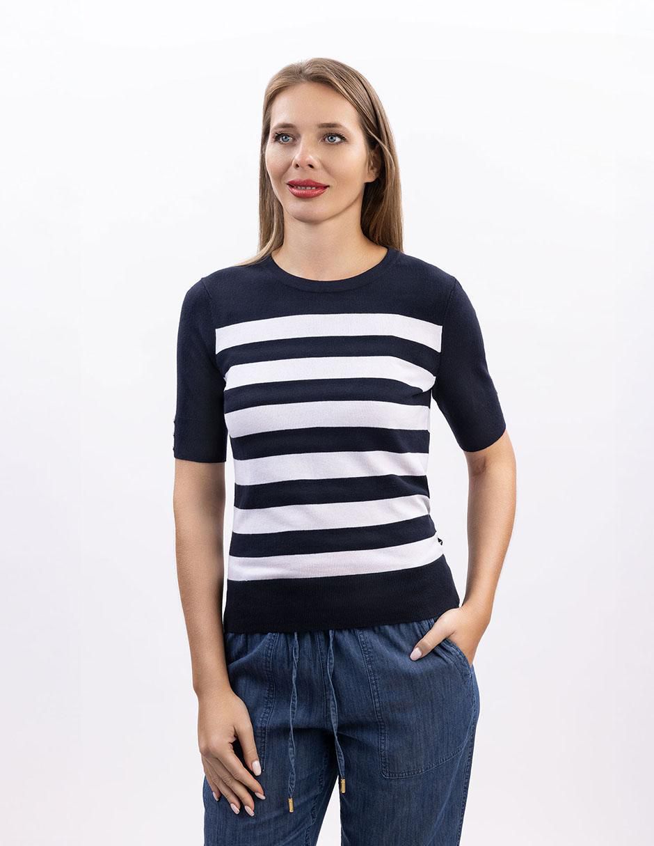 Blusa manga corta para mujer