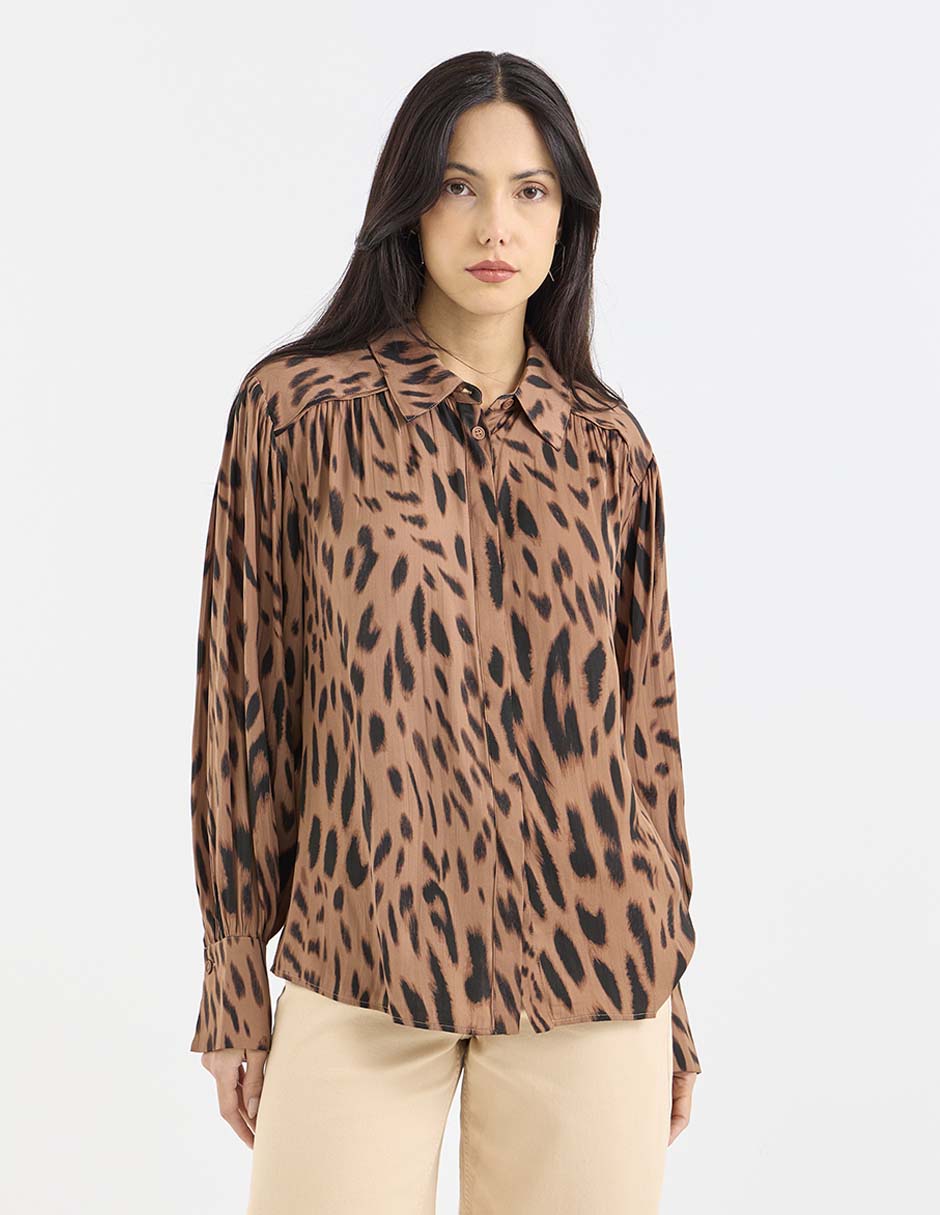 Blusa manga larga para mujer