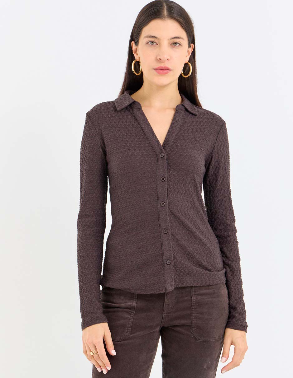 Blusa manga larga para mujer