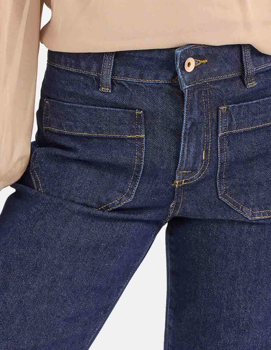 Jeans relaxed amplio para mujer 4