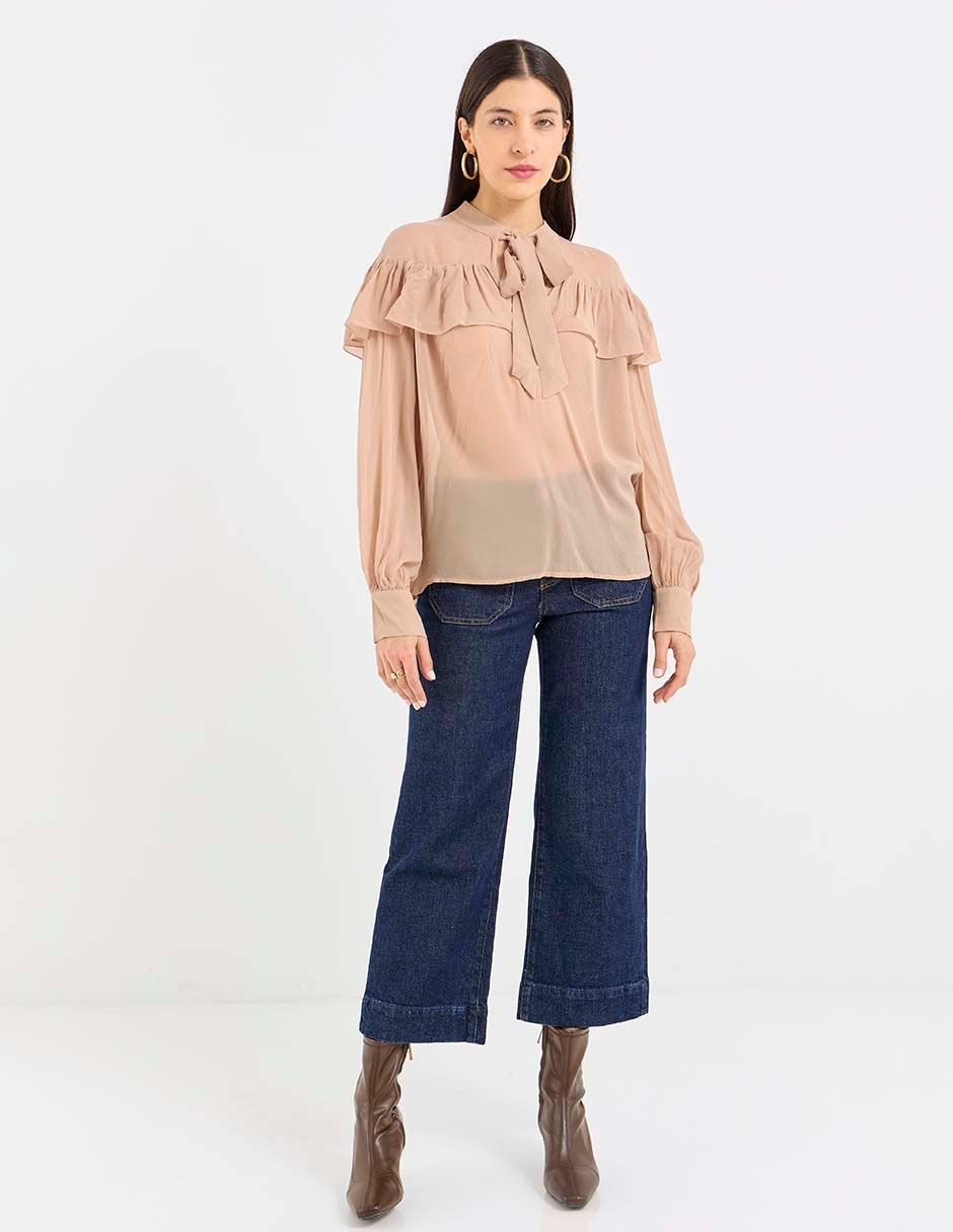 Blusa manga larga para mujer 3