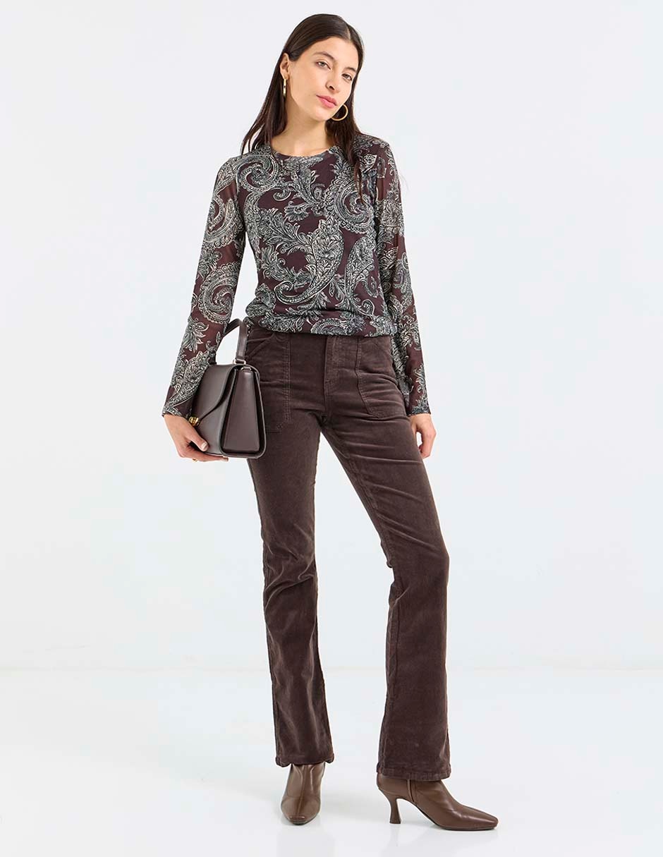 Blusa manga larga para mujer 3