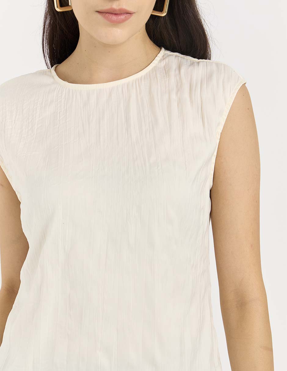 Blusa manga corta para mujer 4