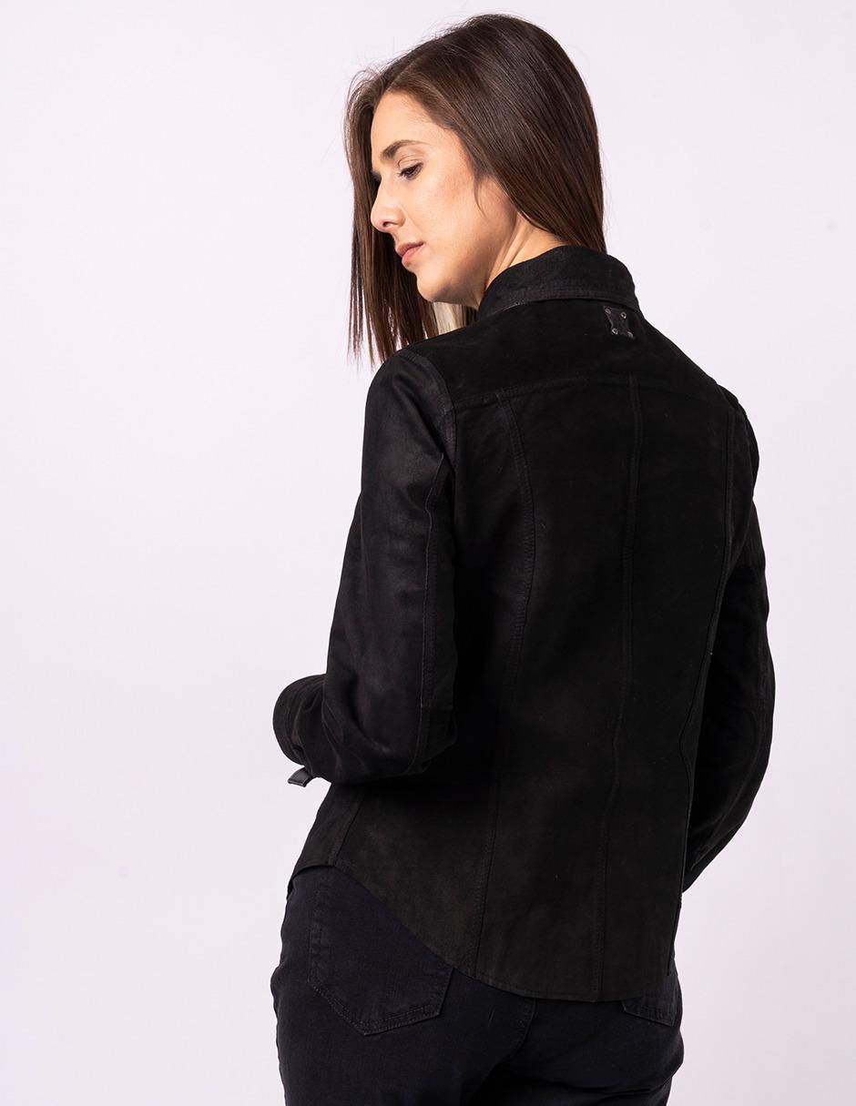 "camisa/sobrecamisa" pelle royale "de" piel "manga" larga "para mujer"