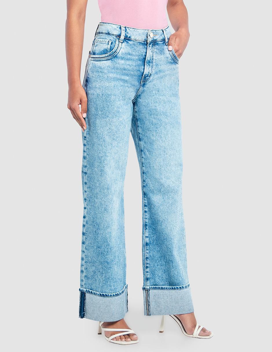 Jeans relaxed amplio para mujer 2