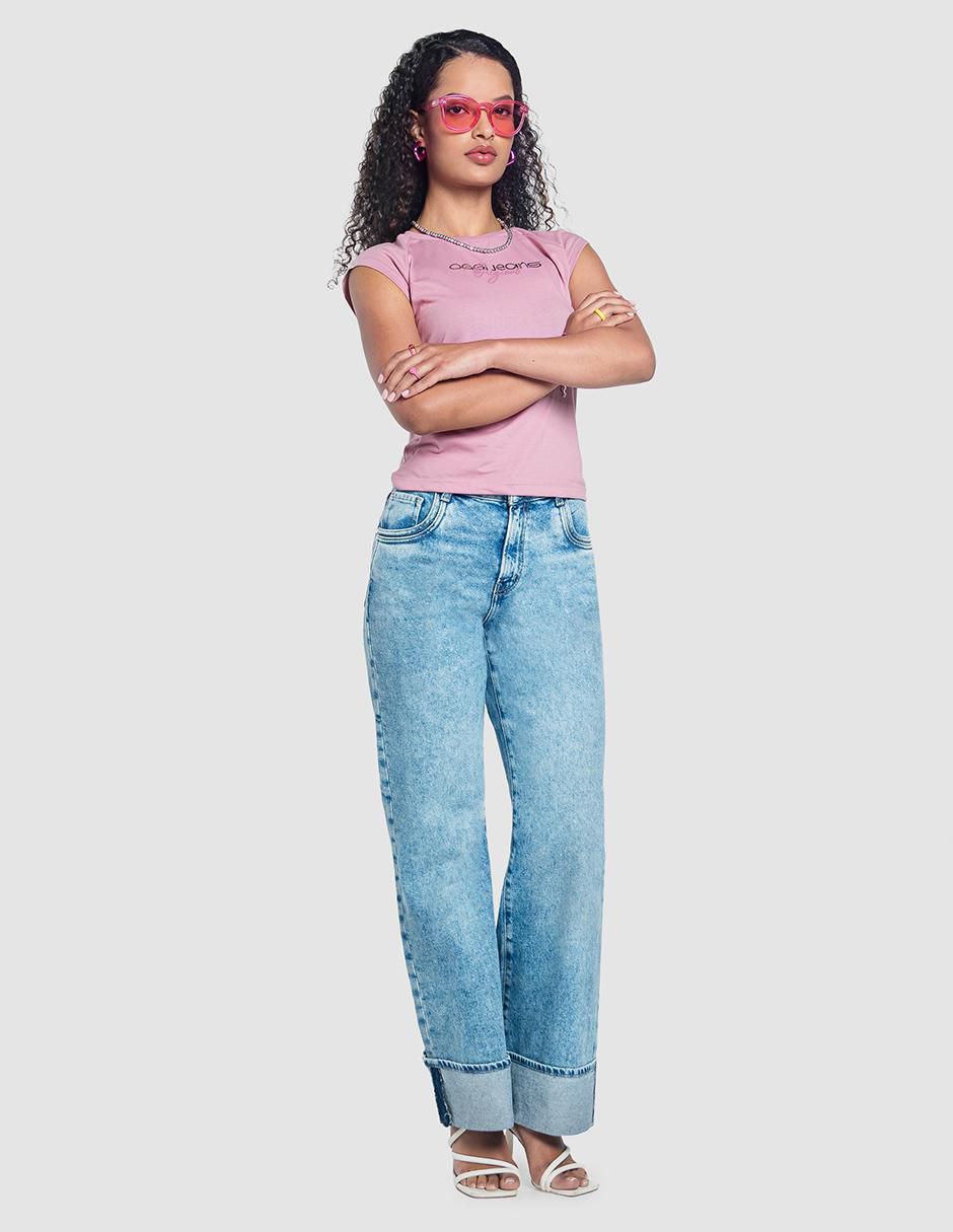 Jeans relaxed amplio para mujer 6