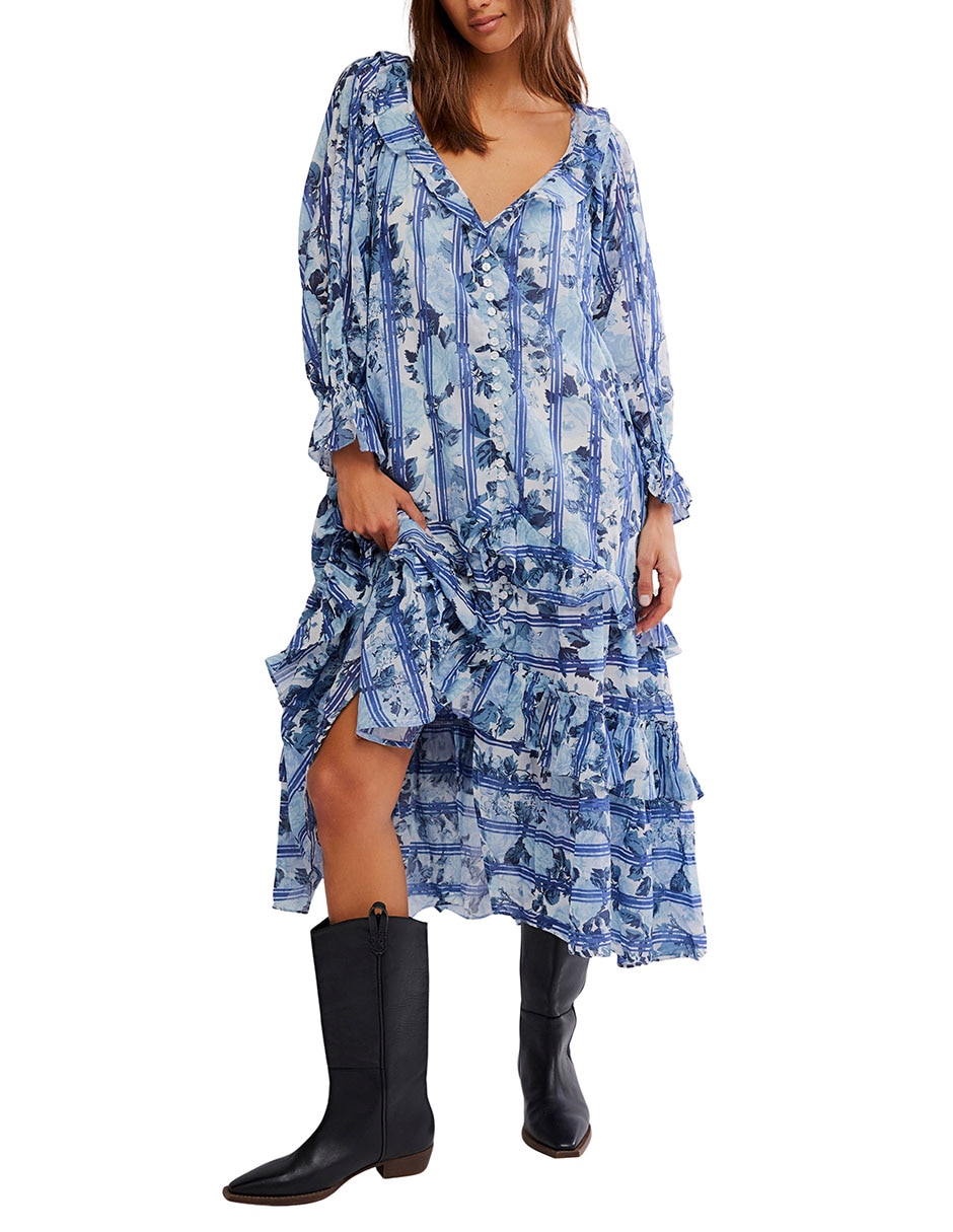 Vestido midi casual para mujer Vestido midi casual para mujer