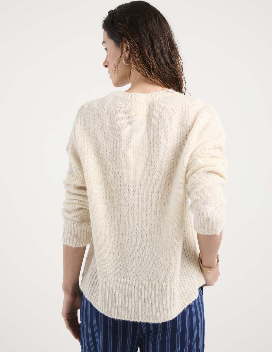 Suéter cuello redondo para mujer 2