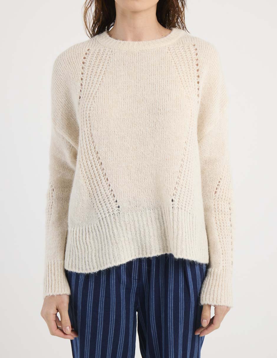 Suéter cuello redondo para mujer 5