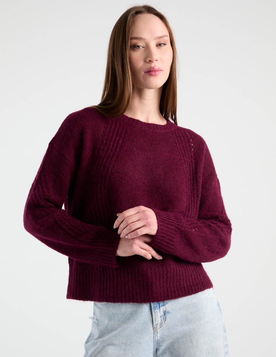 Suéter Indi & cuello redondo para mujer