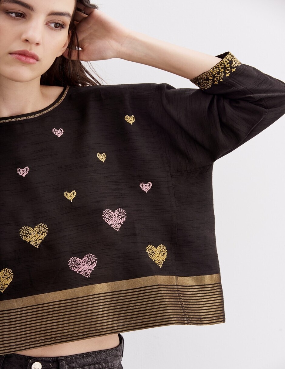 Blusa manga 3/4 para mujer 4