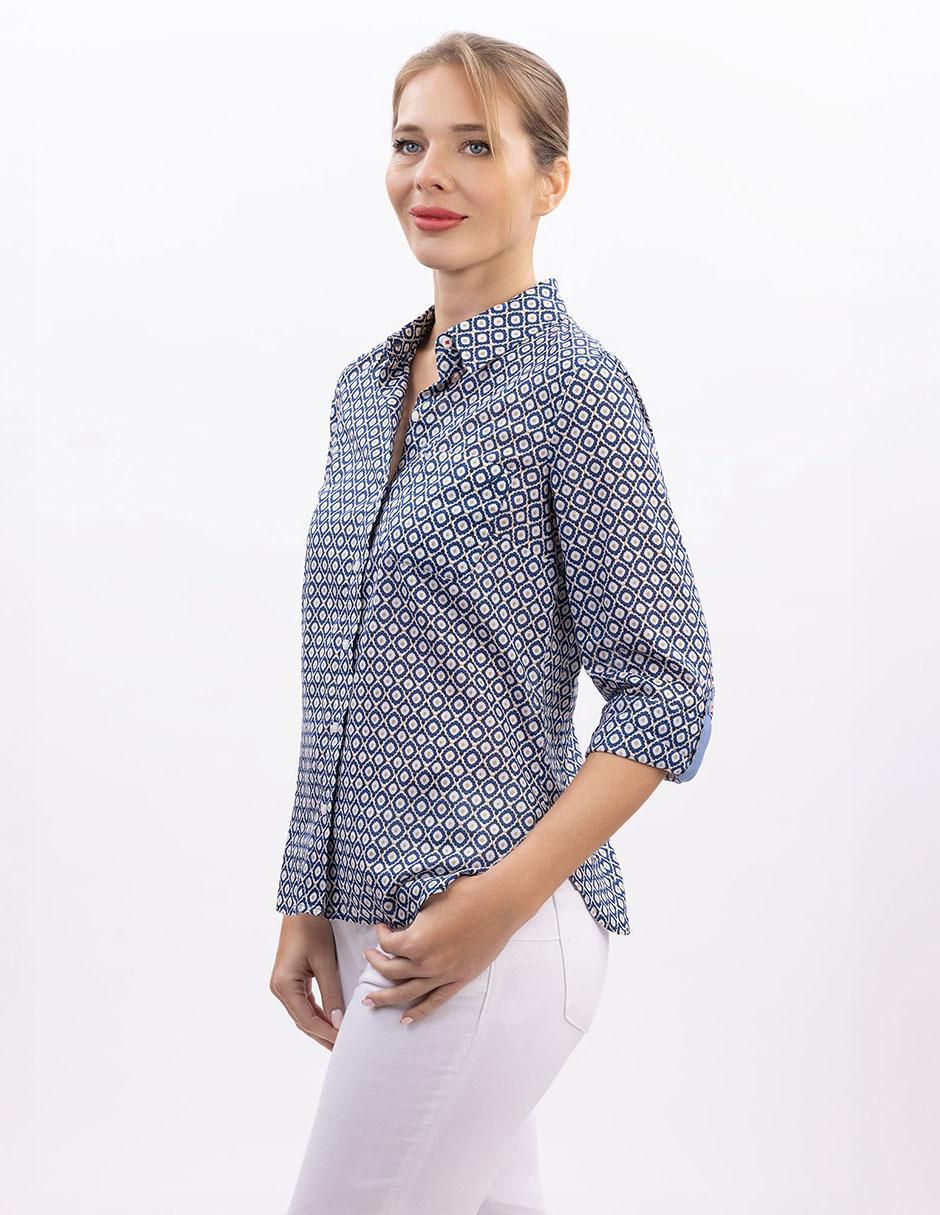 Camisa de algodón manga larga para mujer 2