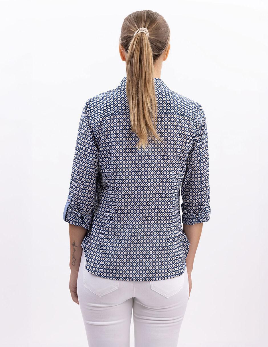 Camisa de algodón manga larga para mujer 3