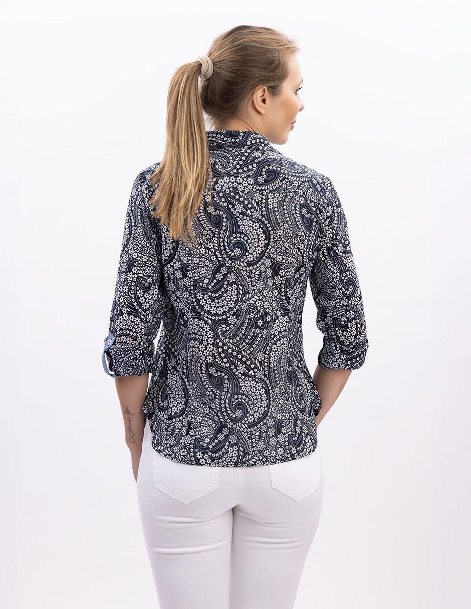 Camisa de algodón manga larga para mujer 3