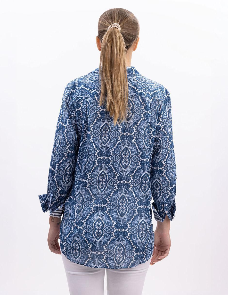 Camisa de algodón manga larga para mujer 3