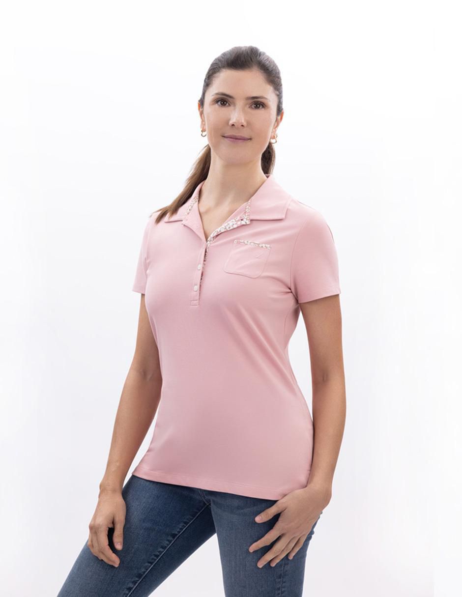 Playera tipo polo para mujer 1