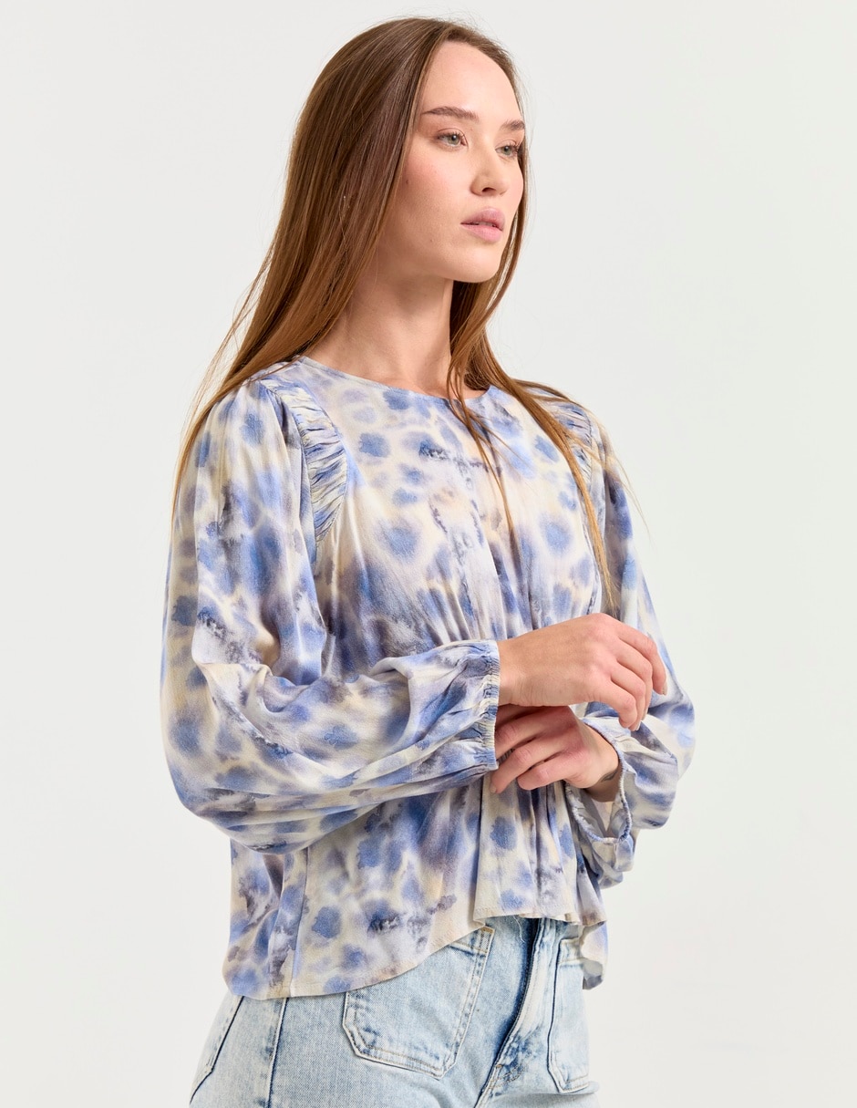 Blusa Indi & manga larga para mujer