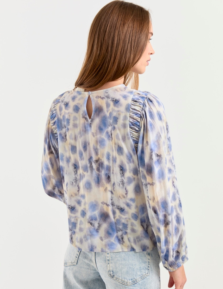 Blusa Indi & manga larga para mujer 2