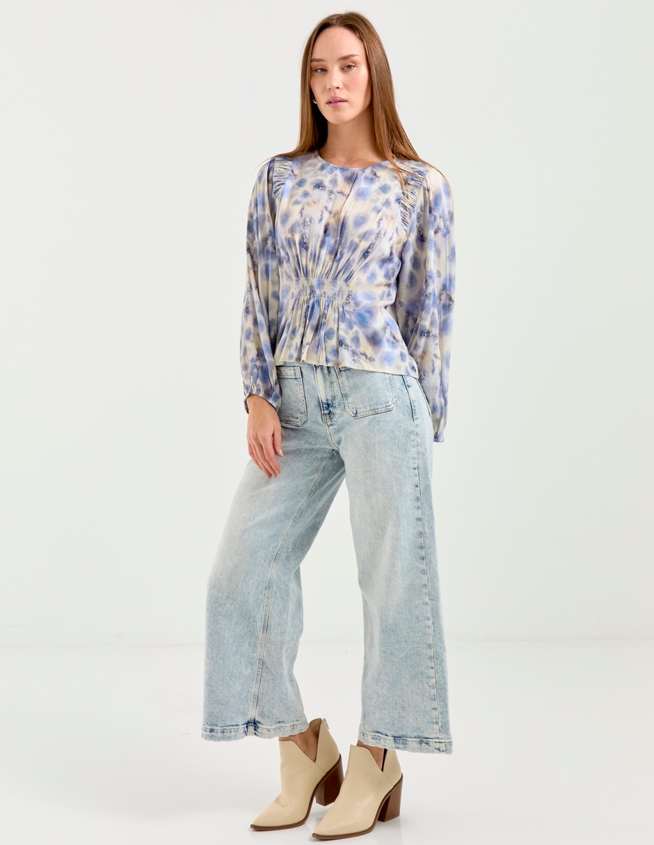 Blusa Indi & manga larga para mujer 3