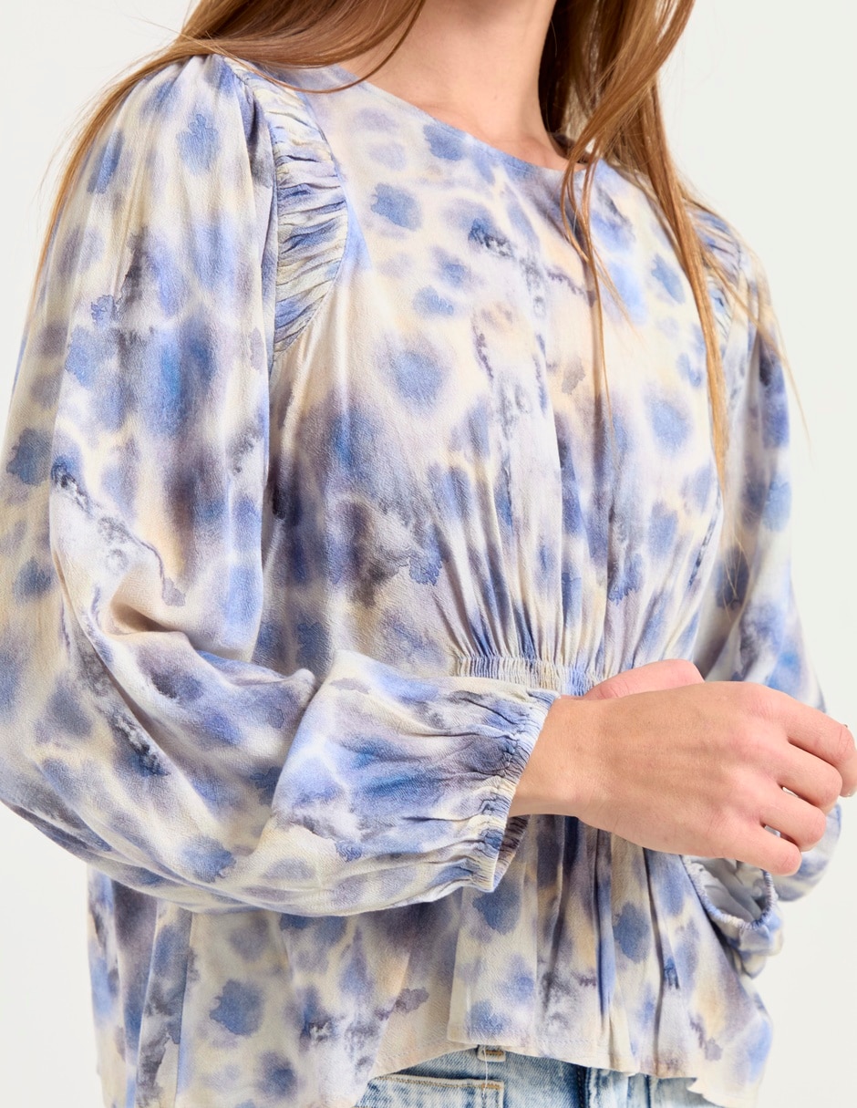Blusa Indi & manga larga para mujer 4