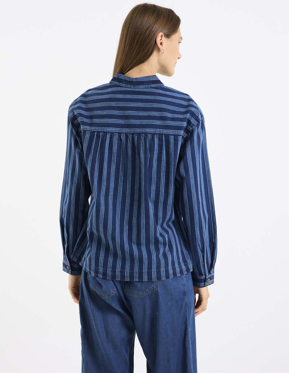 Camisa de algodón manga larga para mujer 2