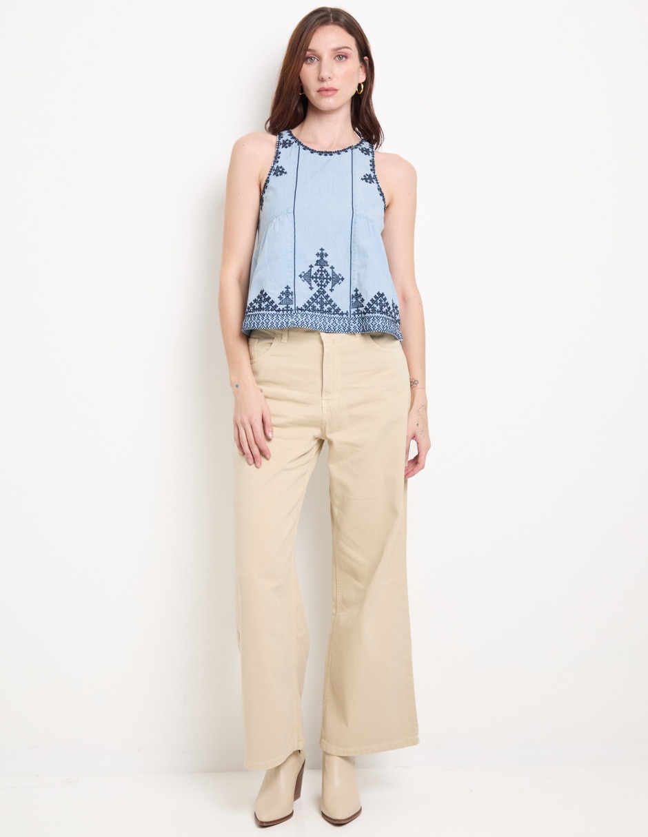 Pantalón wide leg para mujer 3