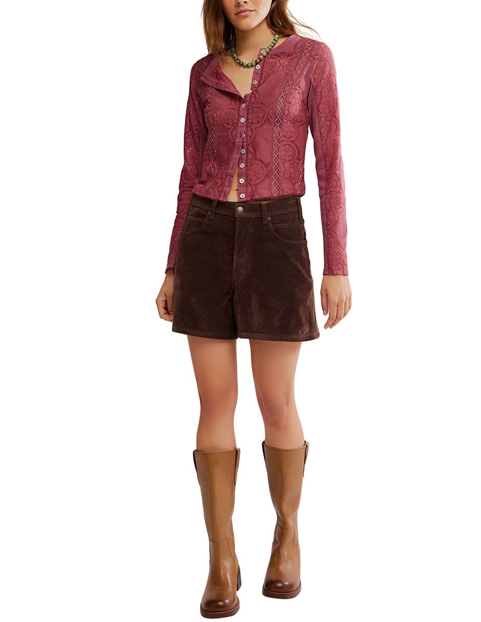 Blusa Free People manga larga para mujer 3