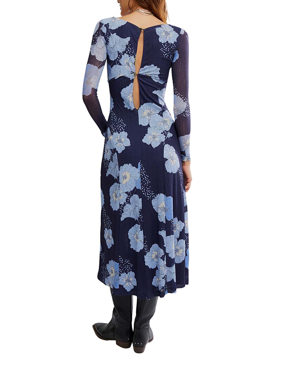 Vestido midi casual Free People para mujer