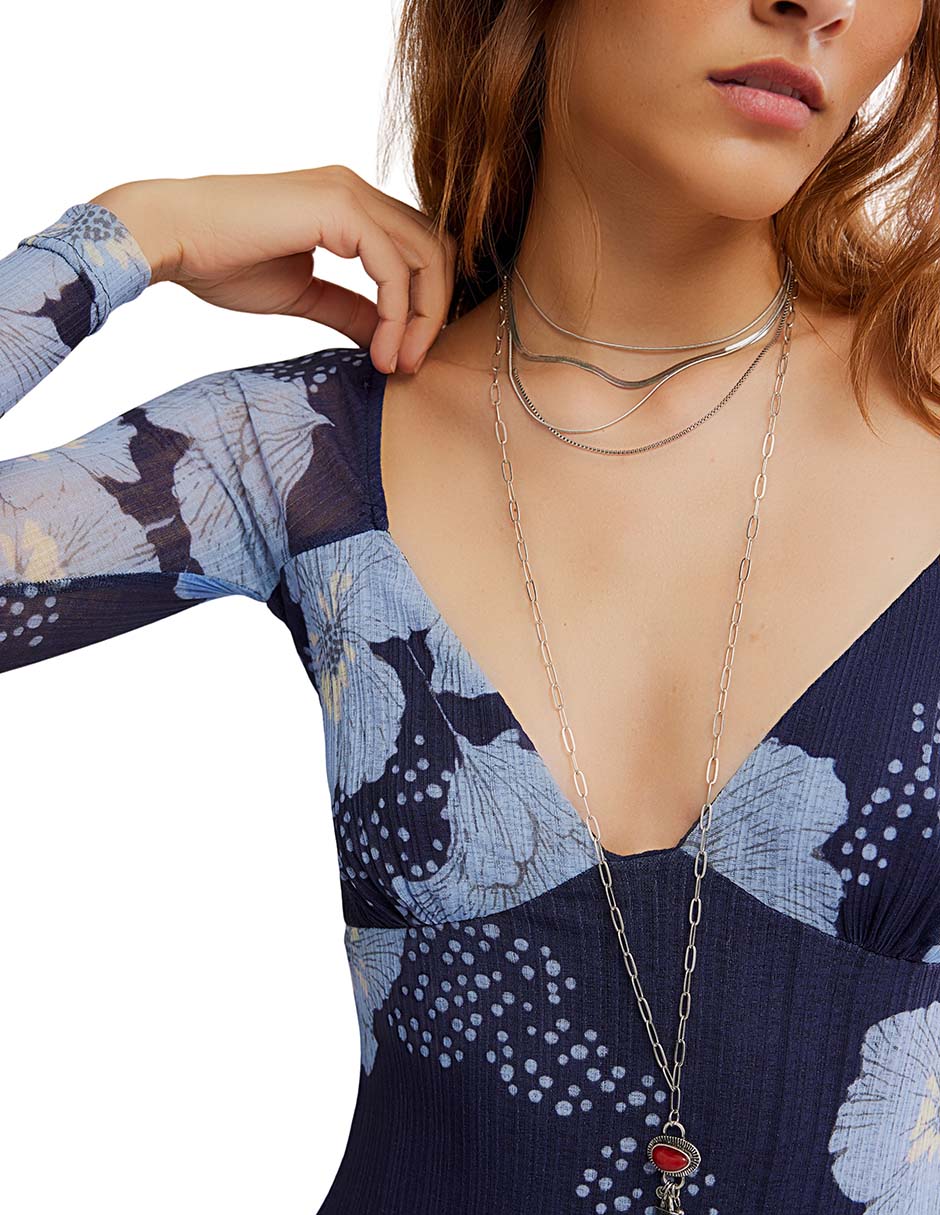 Vestido midi casual Free People para mujer