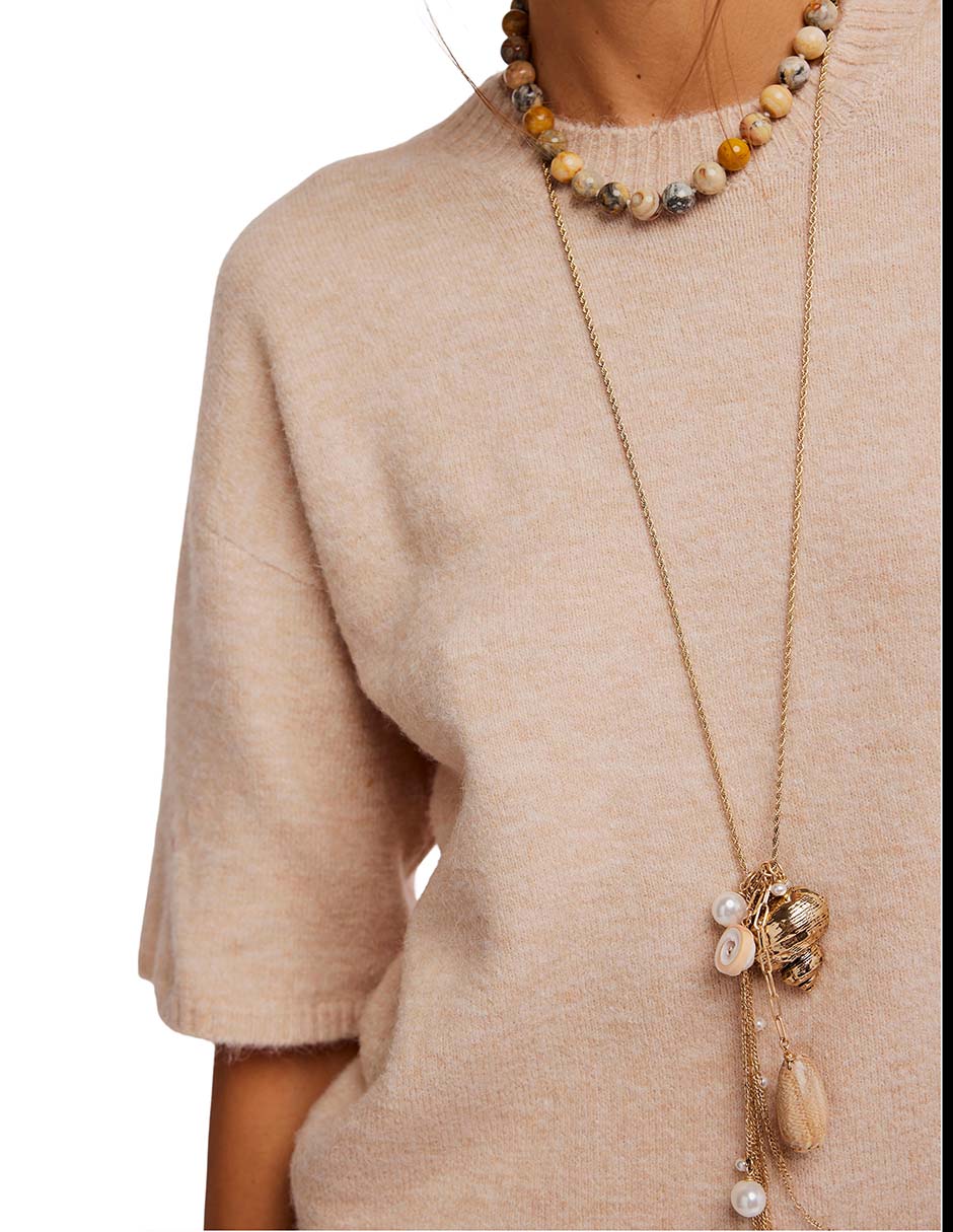 Suéter cuello redondo para mujer 5