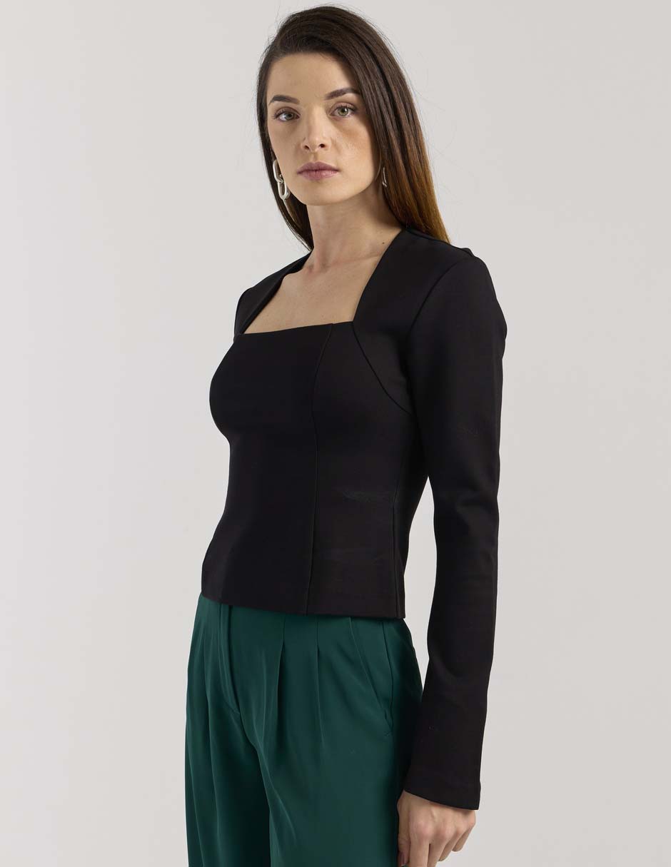 Blusa manga larga para mujer 5