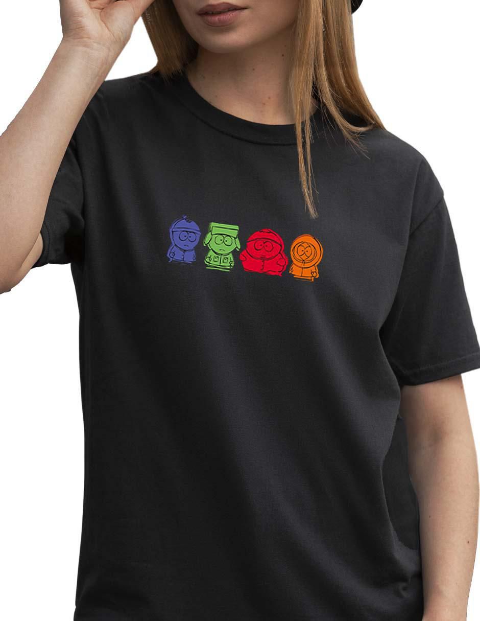 Playera manga corta cuello redondo para mujer 2