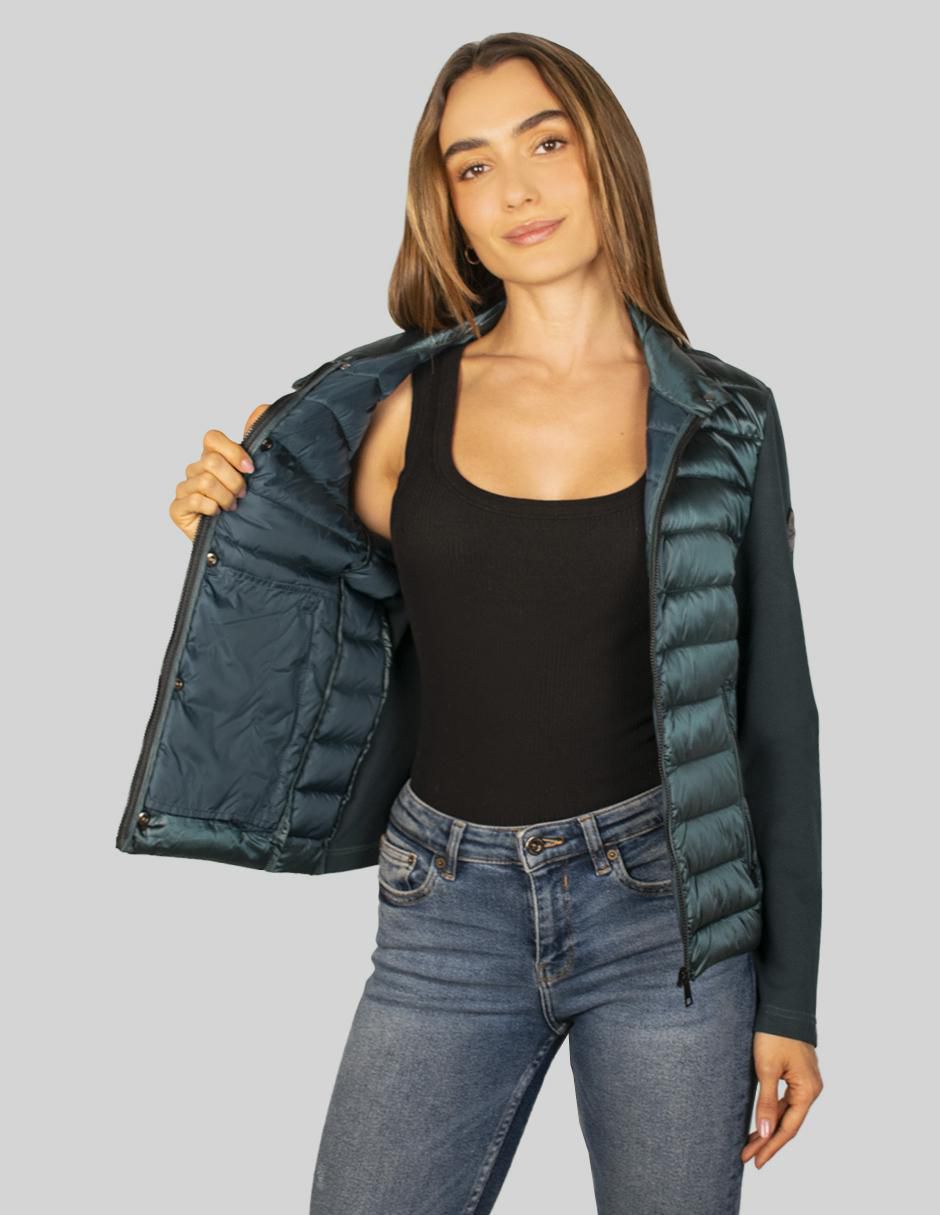 "chamarra" acolchada greenlander no impermeable "de" poliéster "para mujer"