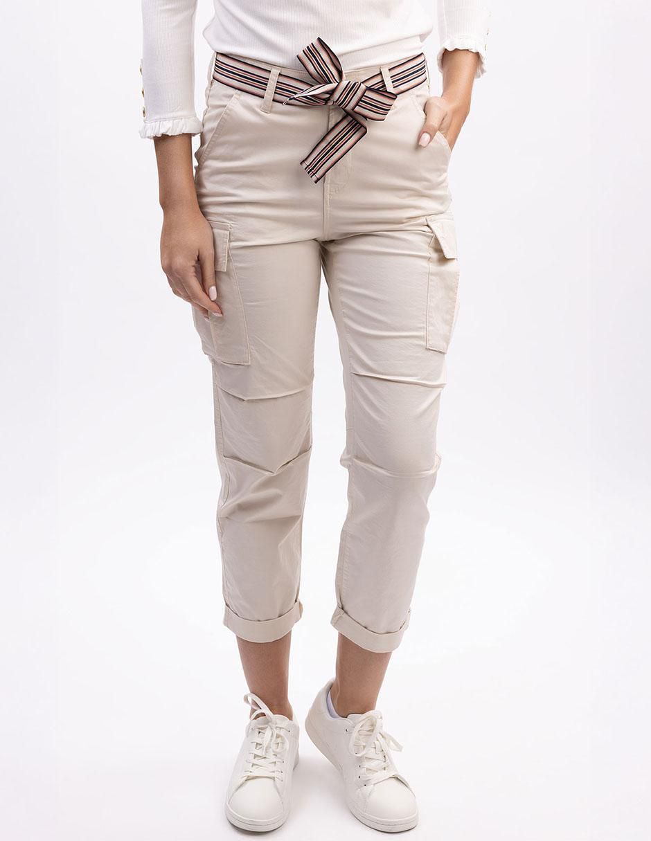 Pantalón cargo ajustado para mujer
