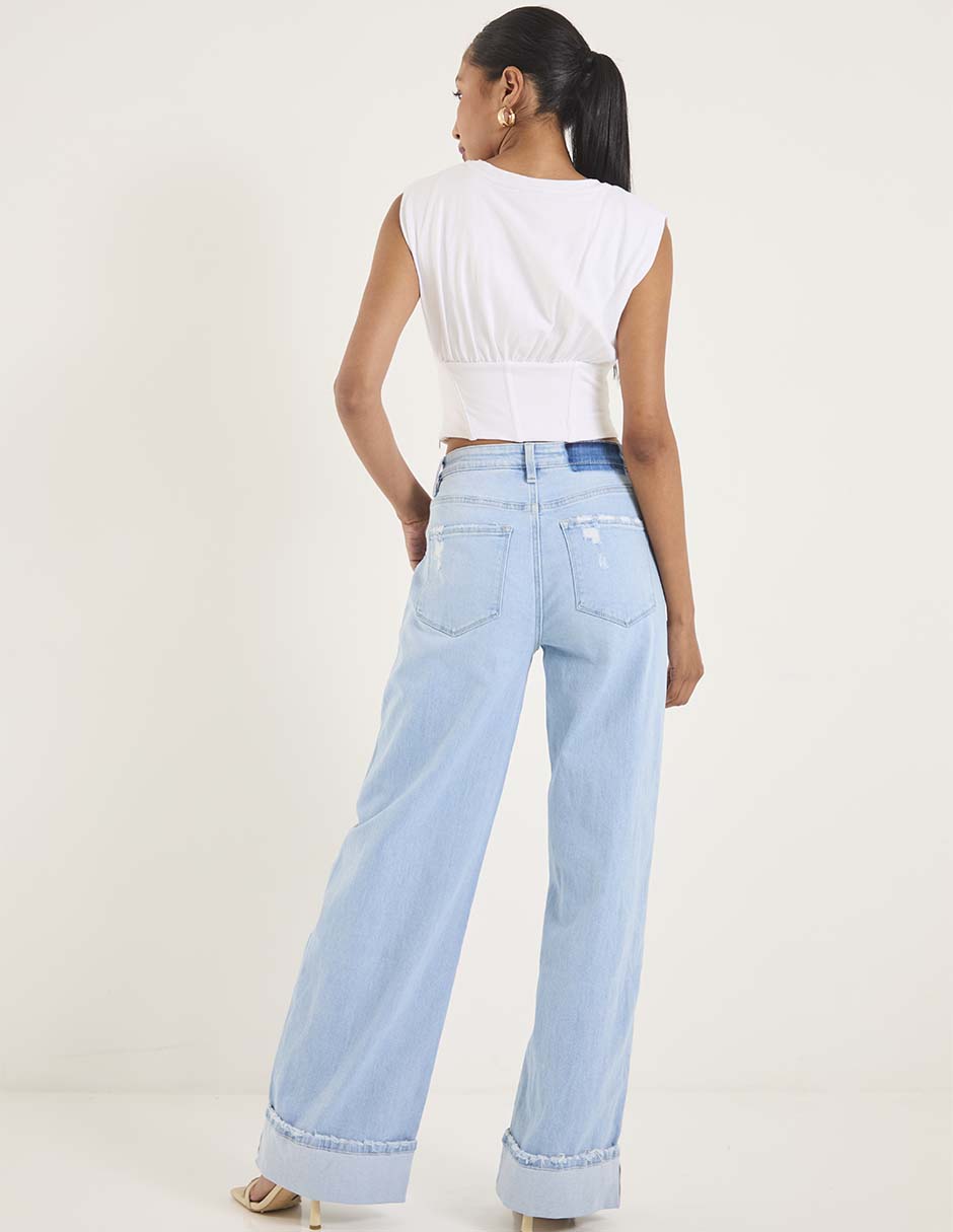 Jeans amplio para mujer 2