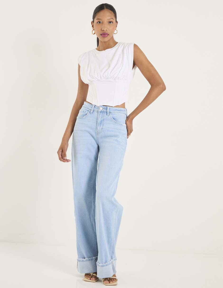 Jeans amplio para mujer 3