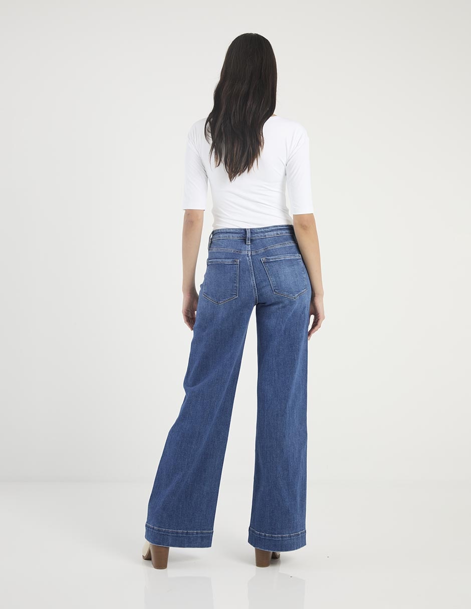 Jeans wide leg para mujer 2