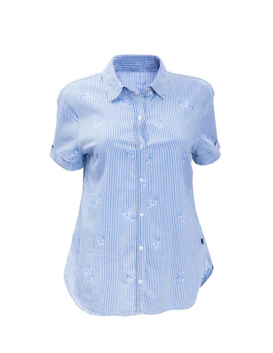 Camisa de algodón manga corta para mujer 4