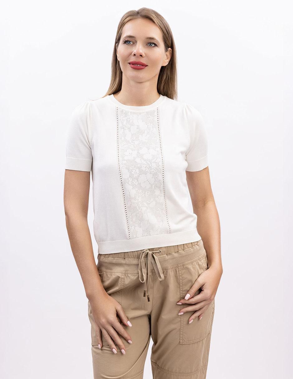 Blusa manga corta para mujer