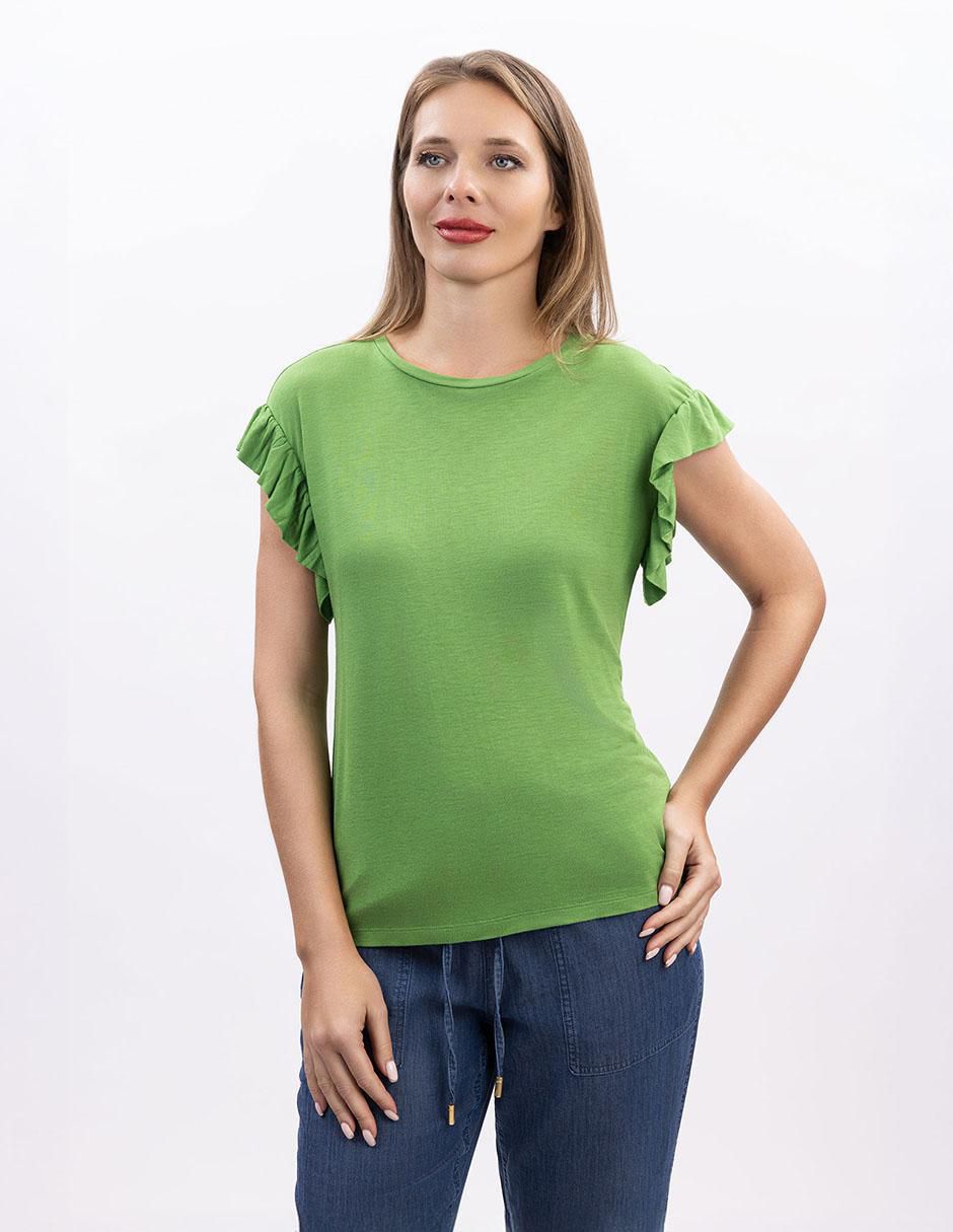 Blusa manga corta para mujer