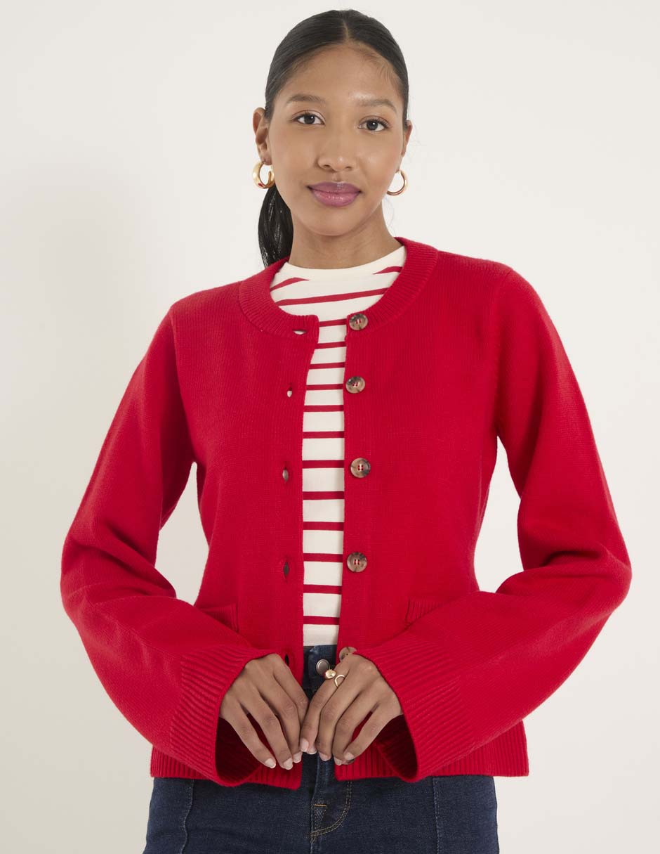 Suéter cuello redondo para mujer