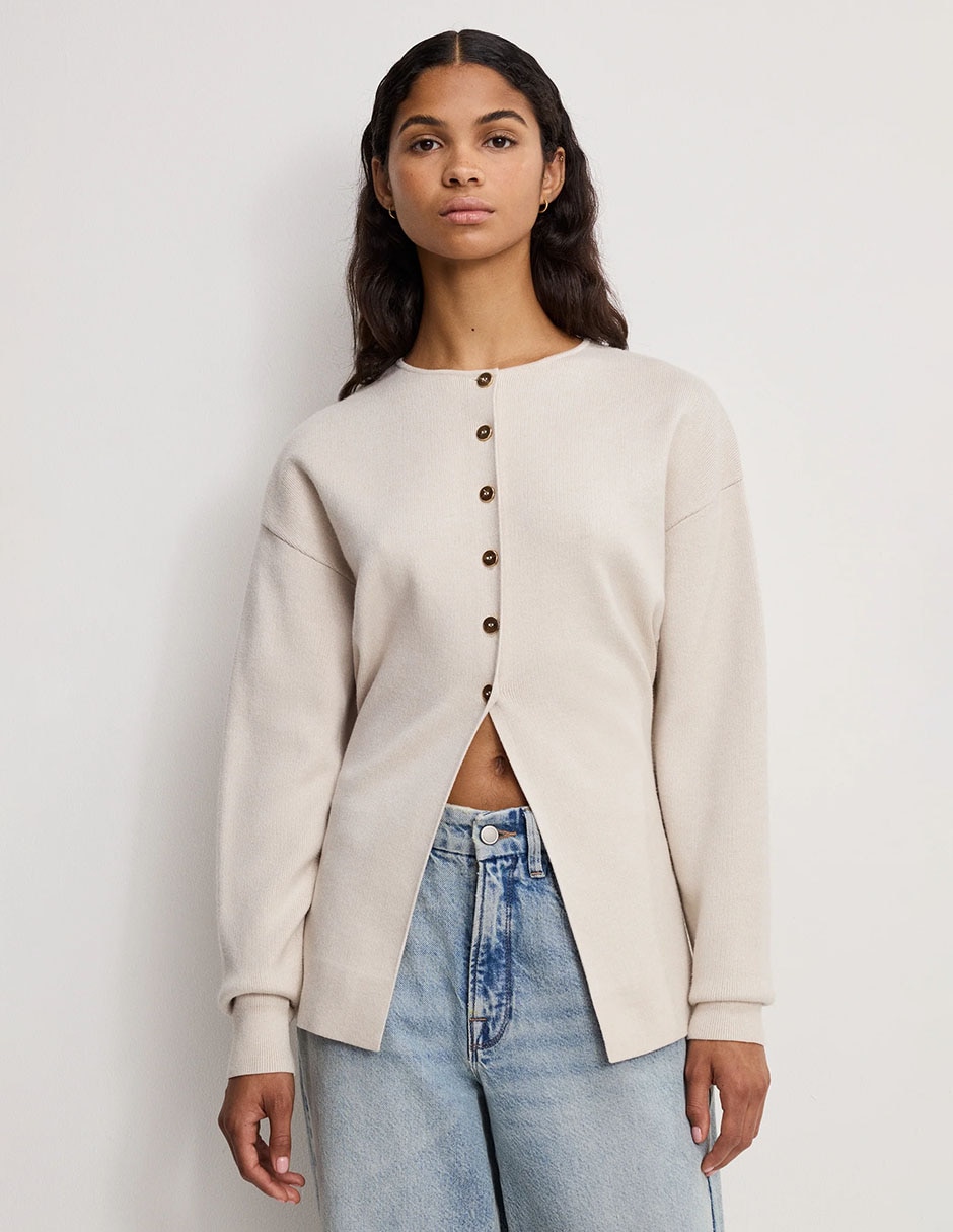 Suéter cuello redondo para mujer