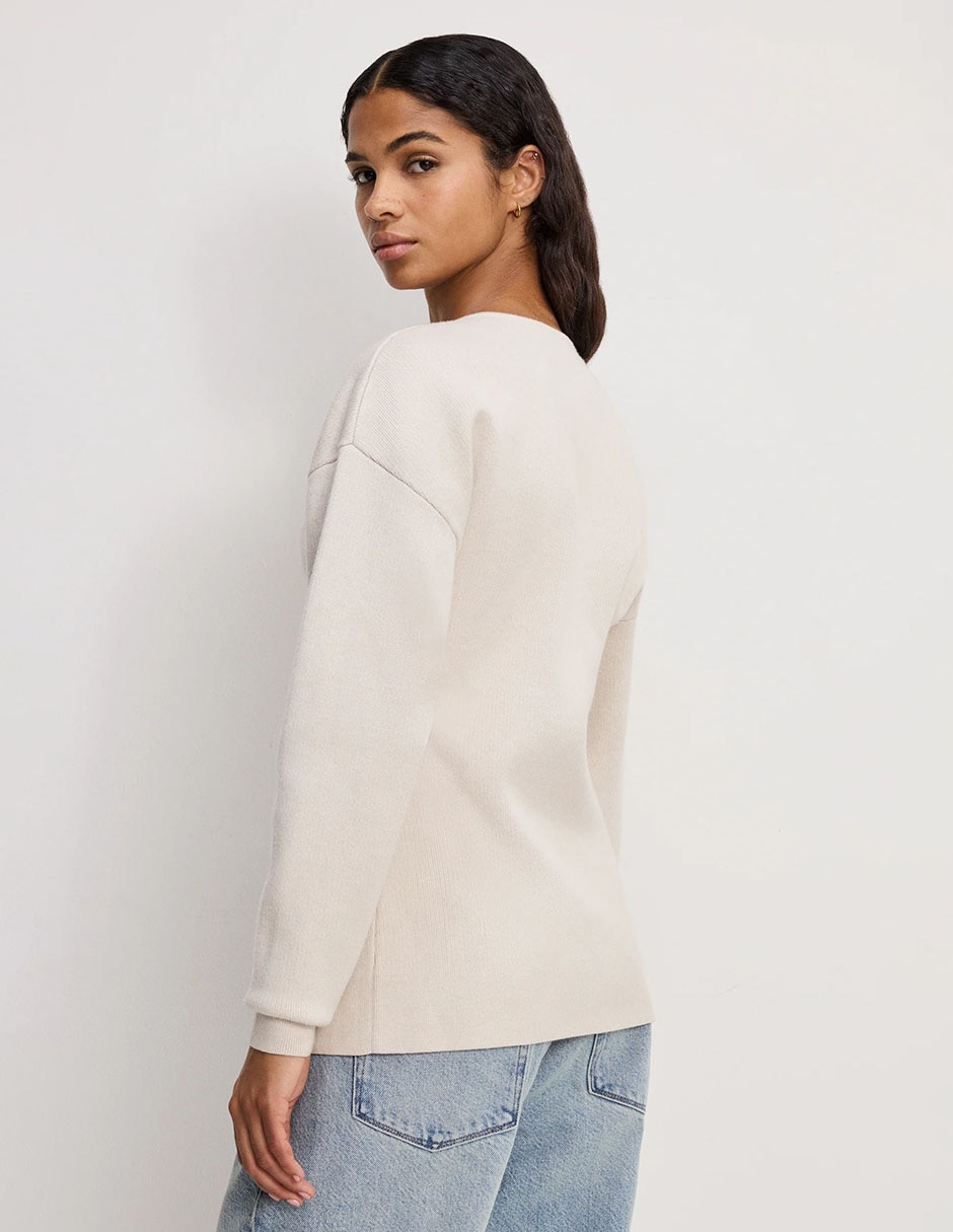 Suéter cuello redondo para mujer 2