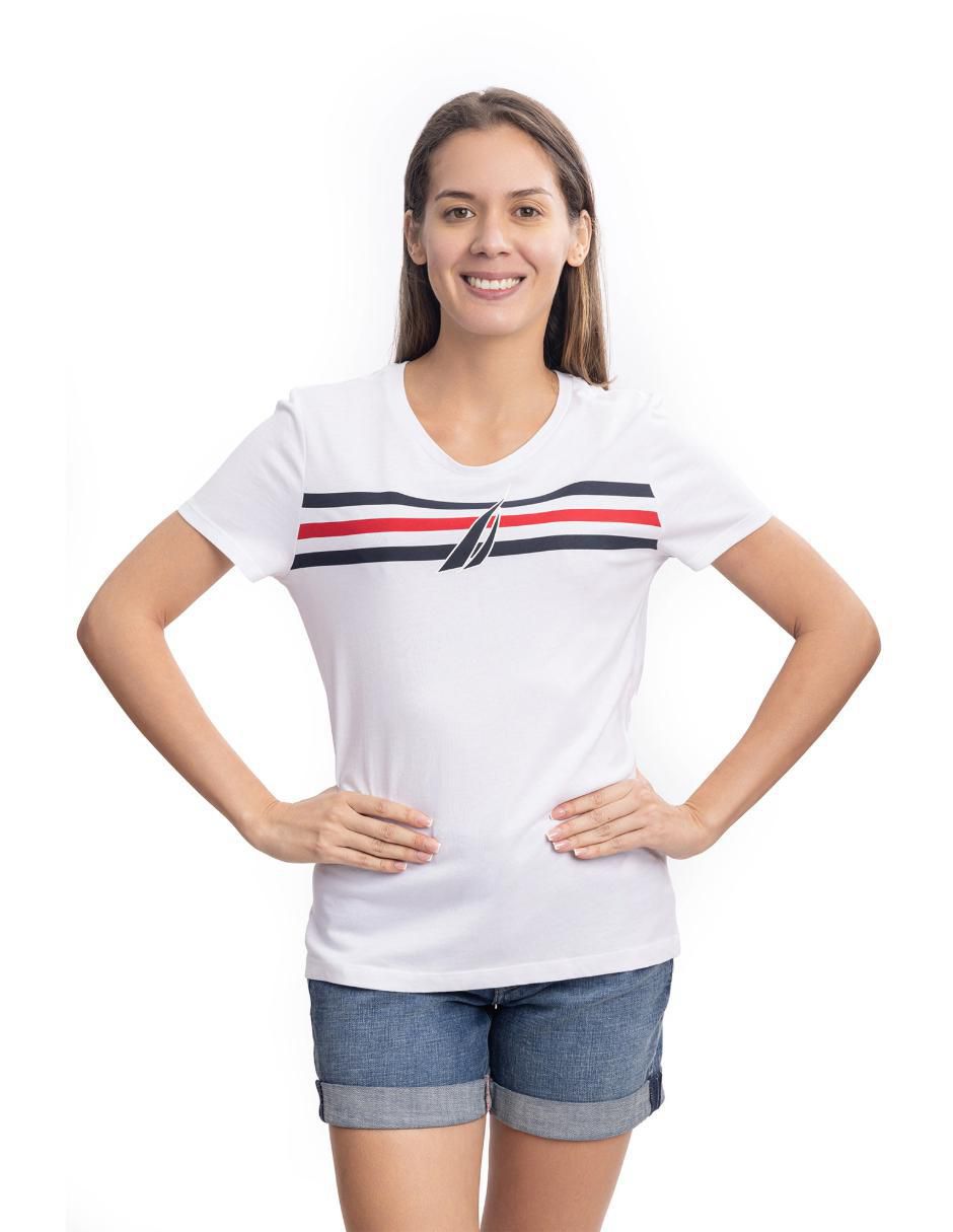 Playera manga corta cuello redondo para mujer Playera manga corta cuello redondo para mujer