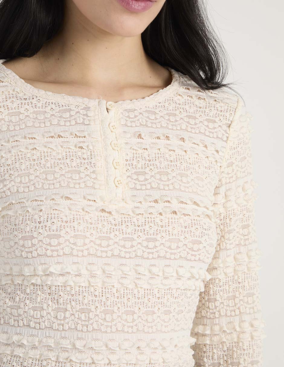 Blusa manga larga para mujer 4